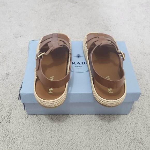 Prada Leather Sandals – Women’s IT 40 - Picture 4 of 9
